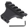 LONSEL 45 Picatinny Offset Rail Mount, 3 4 5 Slots 45 Degree Offset Picatinny Rail Mounts Aluminum Low Profile Adapter for Flashlight Laser Sight Optics (5 Slot - 1 Pack) view 1