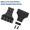 LONSEL 45 Picatinny Offset Rail Mount, 3 4 5 Slots 45 Degree Offset Picatinny Rail Mounts Aluminum Low Profile Adapter for Flashlight Laser Sight Optics (5 Slot - 1 Pack) view 4