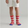 COTTON DAY Kids Boys Crew Dress Socks Bright Colorful Stripes Design 6-8 Years Wide Colorful Size M (8) view 2