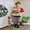 COTTON DAY Kids Boys Crew Dress Socks Bright Colorful Stripes Design 6-8 Years Wide Colorful Size M (8) view 3