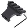 LONSEL 45 Picatinny Offset Rail Mount, 3 4 5 Slots 45 Degree Offset Picatinny Rail Mounts Aluminum Low Profile Adapter for Flashlight Laser Sight Optics (4 Slot - 2 Pack) view 4