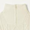 Amazon Essentials Boys' Quarter-Zip Cable-Knit Relaxed-Fit Sweater, Eggshell White, X-Small view 3