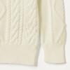 Amazon Essentials Boys' Quarter-Zip Cable-Knit Relaxed-Fit Sweater, Eggshell White, X-Small view 4