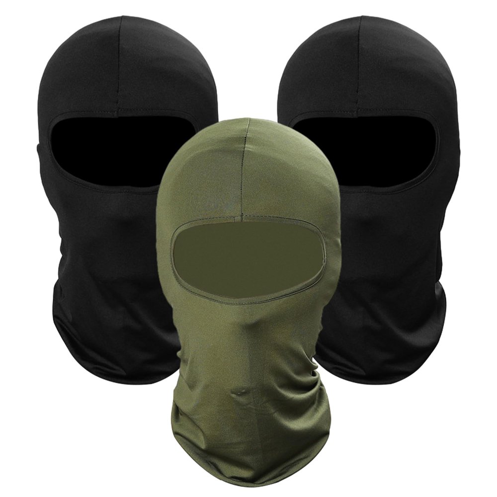 Pukavt 3 Pack Balaclava Face Mask, Ski Mask for Men Women, UV Protection Windproof Scarf for Motorcycle Snowboard Cycling