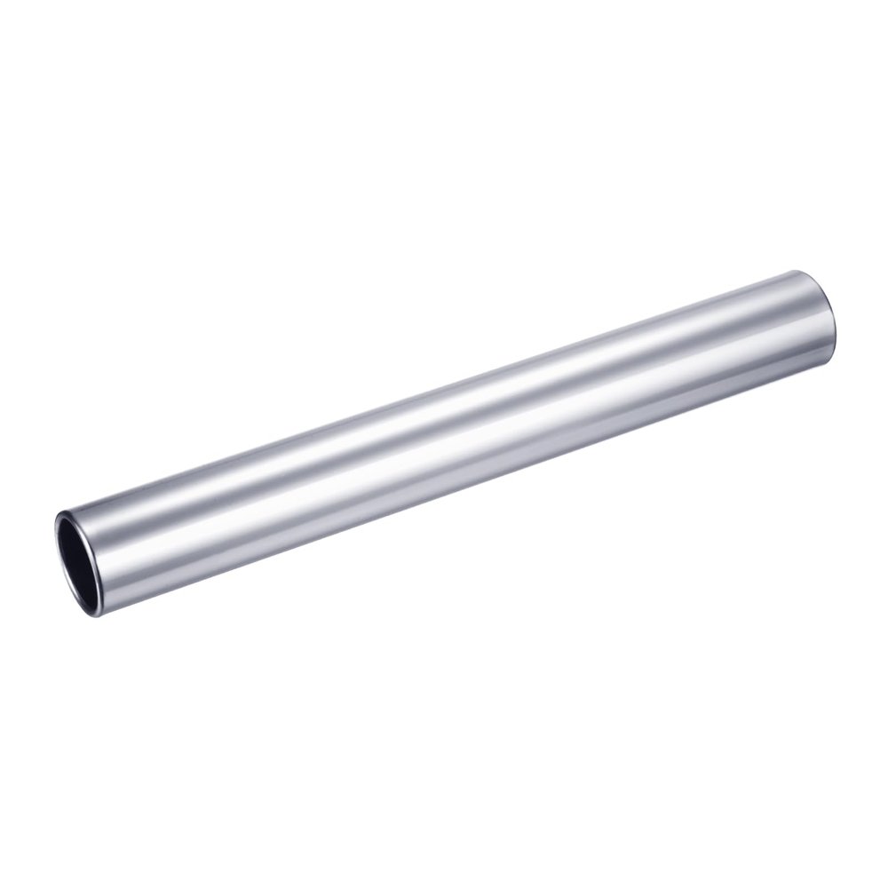 M METERXITY Relay Track Baton - Smooth Aluminum Alloy Hollow Tube, Apply to Team Building/Relay Races (1.5" x 11.8", Silver)