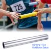 M METERXITY Relay Track Baton - Smooth Aluminum Alloy Hollow Tube, Apply to Team Building/Relay Races (1.5" x 11.8", Silver) view 2