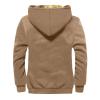 Generic Men's Long Winter Coat Heavyweight Down Jacket Mems Hoodie Pullover Sweatshirt for Men Long Sleeve Working Shirt Mens T-Shirts with Pocket3-Brown,3X-Large view 2