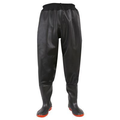 BcoMfy Winter Warm Girdle Hip Waders, With Boots Hip Pants, Suitable For Fishing, Hunting And Farming (Color : Black, Size : 7.5)