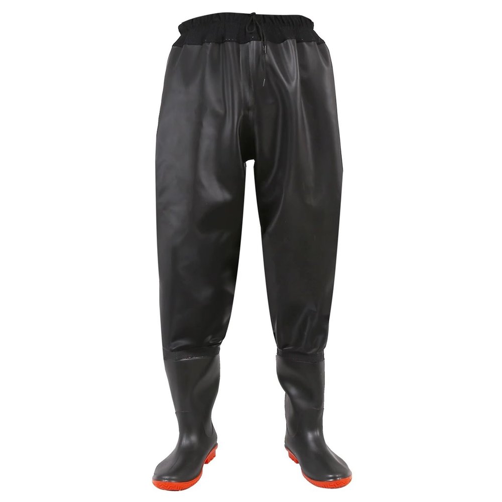 BcoMfy Winter Warm Girdle Hip Waders, With Boots Hip Pants, Suitable For Fishing, Hunting And Farming (Color : Black, Size : 7.5)