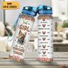 Hyturtle Personalized Yorkshire Terrier Dog Lovers 32 Oz 1Liter Motivational Water Bottle With Time Marker, Just A Girl Who Loves Dogs, Animal Lovers Gifts For Women, Girl On Birthday, Christmas view 2