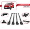 acpar Compatible with Citroen Dispatch 2019-2025 Cross Bar Fly Model Car Roof Rack Cross Bar 4 Bars Grey view 4