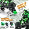 Adjustable Roller Skates for Boy & Youth, Kids Roller Skates with All Light up Wheels for Indoor Outdoor Sports view 2