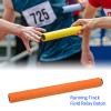 M METERXITY 6 Pack Relay Track Baton - Stainless Steel Hollow Tube with Sponge Cover, Apply to Team Building/Relay Races/Athletics Sports Game (Orange) view 2