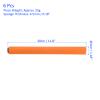 M METERXITY 6 Pack Relay Track Baton - Stainless Steel Hollow Tube with Sponge Cover, Apply to Team Building/Relay Races/Athletics Sports Game (Orange) view 3