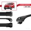 acpar Compatible with Citroen Dispatch (K0) 2017-2025 ACE-1 Car Roof Rack Cross Bar Black Aluminium 2 Bars view 3