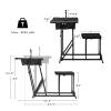IRONMAX Foldable Shooting Bench, Height Adjustable Shooting Table with Padded Seat, Gun Rest & Gear Pockets, Portable Shooting Bench for Rifles, Outdoor Range and Hunting view 3