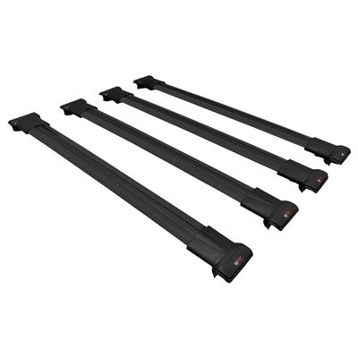 acpar Compatible with Opel/Vauxhall Zafira Life 2019-2025 Cross Bar FLY Model Car Roof Rack Cross Bar 4 BARS BLACK