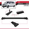 acpar Compatible with Opel/Vauxhall Zafira Life 2019-2025 Cross Bar FLY Model Car Roof Rack Cross Bar 4 BARS BLACK view 4
