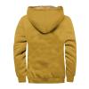 Mens Vintage Fleece Jacket Sherpa Lined Winter Coats Parka Warm Cozy Outerwear Windbreaker Casual Hoodies Plus Size1-Gold,X-Large view 3