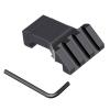 LONSEL 45 Picatinny Offset Rail Mount, 3 4 5 Slots 45 Degree Offset Picatinny Rail Mounts Aluminum Low Profile Adapter for Flashlight Laser Sight Optics (3 Slot - 1 Pack) view 2