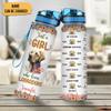 Hyturtle Personalized Labrador Dog Lovers 32 Oz 1Liter Motivational Water Bottle With Time Marker, Just A Girl Who Loves Dogs, Animal Lovers Gifts For Women, Girl On Birthday, Christmas view 2