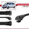 acpar Compatible with Opel Zafira Life 2019-2025 ACE-1 Car Roof Rack Cross Bar Black Aluminium 2 Bars view 3