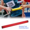 M METERXITY Junior Relay Track Baton - Smooth Plastic Hollow Tube with End Cap, Apply to Team Building/Relay Races/Athletics Sports Game (Red) view 2