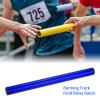 M METERXITY 2 Pack Junior Relay Track Baton - Smooth Plastic Hollow Tube with End Cap, Apply to Team Building/Relay Races/Athletics Sports Game (Blue) view 2