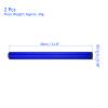 M METERXITY 2 Pack Junior Relay Track Baton - Smooth Plastic Hollow Tube with End Cap, Apply to Team Building/Relay Races/Athletics Sports Game (Blue) view 3