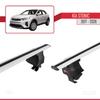 acpar Compatible with Kia Stonic 2017-2025 ACE-4 Car Roof Rack Cross Bar Grey Aluminium 2 Bars view 4