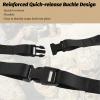 ToopMount Two Point Paracord Sling with Metal Hook, 1.18" Wide Traditional Paracord Webbing, Hand Woven Rope for Emergency Use (Black/Khaki) view 4