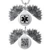 Medical Alert Necklace for Women with QR Code Medical ID Necklace view 1