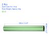 M METERXITY 2 Pack Relay Track Baton - Smooth Aluminum Alloy Hollow Tube, Apply to Team Building/Relay Races (Green, Silver) view 3