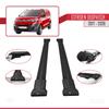 acpar Compatible with Citroen Dispatch 2019-2025 Cross Bar Fly Model Car Roof Rack Cross Bar Black view 3