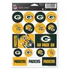 WinCraft Green Bay Packers Vinyl Sticker Sheet 5"" x 7"" view 1