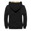 Mens Fuzzy Sherpa Jacket Long Sleeve Fleece Zip Up Coat Faux Fur Over Outerwear Windproof Casual Hoodies Plus Size1-Black,4X-Large view 2