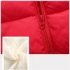 Girl's Metallic Winter Coat Warm Puffer Jacket Insulated Shiny Down Hooded Coat  Water Proof (Red, 12-18 Months) view 3