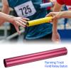 M METERXITY 2 Pack Relay Track Baton - Smooth Aluminum Alloy Hollow Tube, Apply to Team Building/Relay Races (Purple, Red) view 2