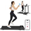ANCHEER Walking Pad Treadmill with Incline - Under Desk Treadmill with Vibration Massage Plate, 2.5HP Compact Portable Treadmills for Home Small Spaces, Office, Remote Control and LED Display view 1