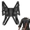 AHANDMAKER Medieval Sword Frog Leather Sword Holster Adjustable PU Leather Sword Belt Renaissance Costume Cosplay Accessories for Men and Women, Black view 1