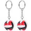 Toddmomy Volleyball Keychain Set 2 Pack - 3.7 Inch 3D Mini Volleyball Pendants for Players and Fans Sport Bag Charms Backpack and Gym Accessories Sports Event Keepsakes view 1