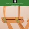 WAGLOS Foldable Chair Folding Chair Simple Stylish Camping Chair Outdoor Picnic Chair Dining Chairs Stretch Folding Chair with Armrests Portable view 3