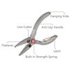 Fishing Pliers, Saltwater Resistant Stainless-Steel Fishing Tools, Comfortable and Slip Resistant Rubber Handle, Braided Line Cutter, Hook Remover, Crimper and Sheath-Red view 4
