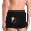 American Truck Driver Usa Flag Boxer Briefs Comfort Stretch Underwear Trunks Wicking Breathable Knickers For Mens Black view 4