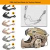 Tactical Airsoft Mask Half Face Mask Tactical Helmet Airsoft Protective Mask Folding Half Seal Mask for Cs Game Cosplay (Grey, A) view 2