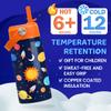 Space Water Bottle - Kids Water Bottle with Straw Lid - 12 Oz Insulated Stainless Steel Water Bottles for Kid Boys Girls - Travel Cup for School Sports view 4