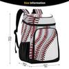 xigua Baseball Stripes Cooler Backpack Leakproof Large Capacity Insulated Backpack Cooler Bag Lunch Bag for Work/Hiking/Camping/Beach/Fishing153 view 2