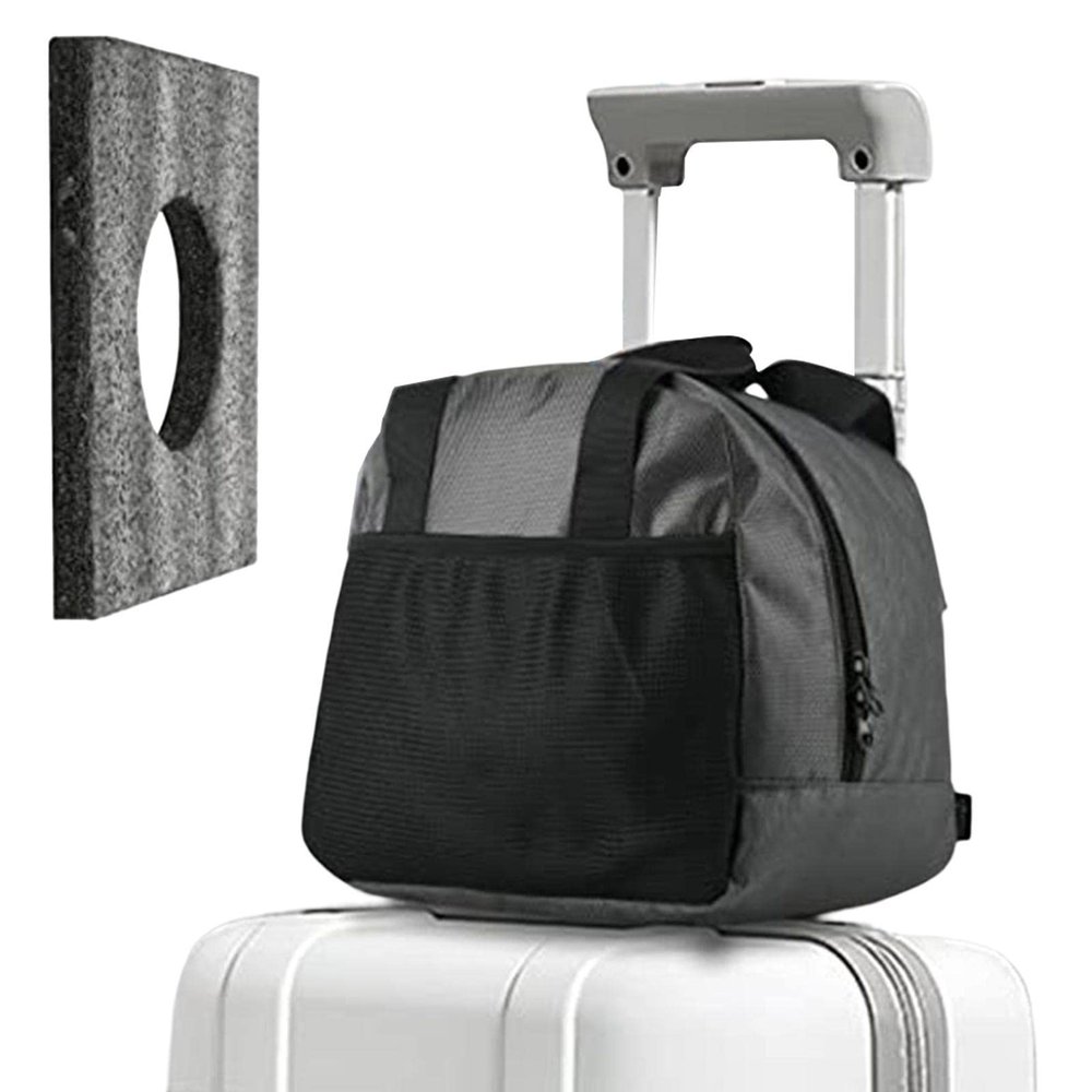amyko Single Bowling Ball Bag, Bowling Tote Bags Holder, Mesh, Bowling Bag, Padded Bowling Ball Holder, Wooden Ball Holder, and Extra Storage Pockets, Fits A Single Pair of Bowling Shoes