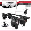 Compatible with Citroen C-Elysee 2011-2019 ACE-4 Car Roof Rack Cross Bar Black Aluminium 2 Bars view 3