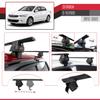 Compatible with Citroen C-Elysee 2011-2019 ACE-4 Car Roof Rack Cross Bar Black Aluminium 2 Bars view 4